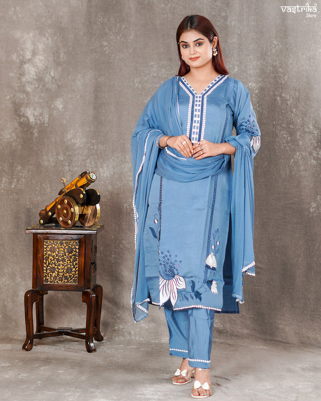 Roman Silk Kurti Set