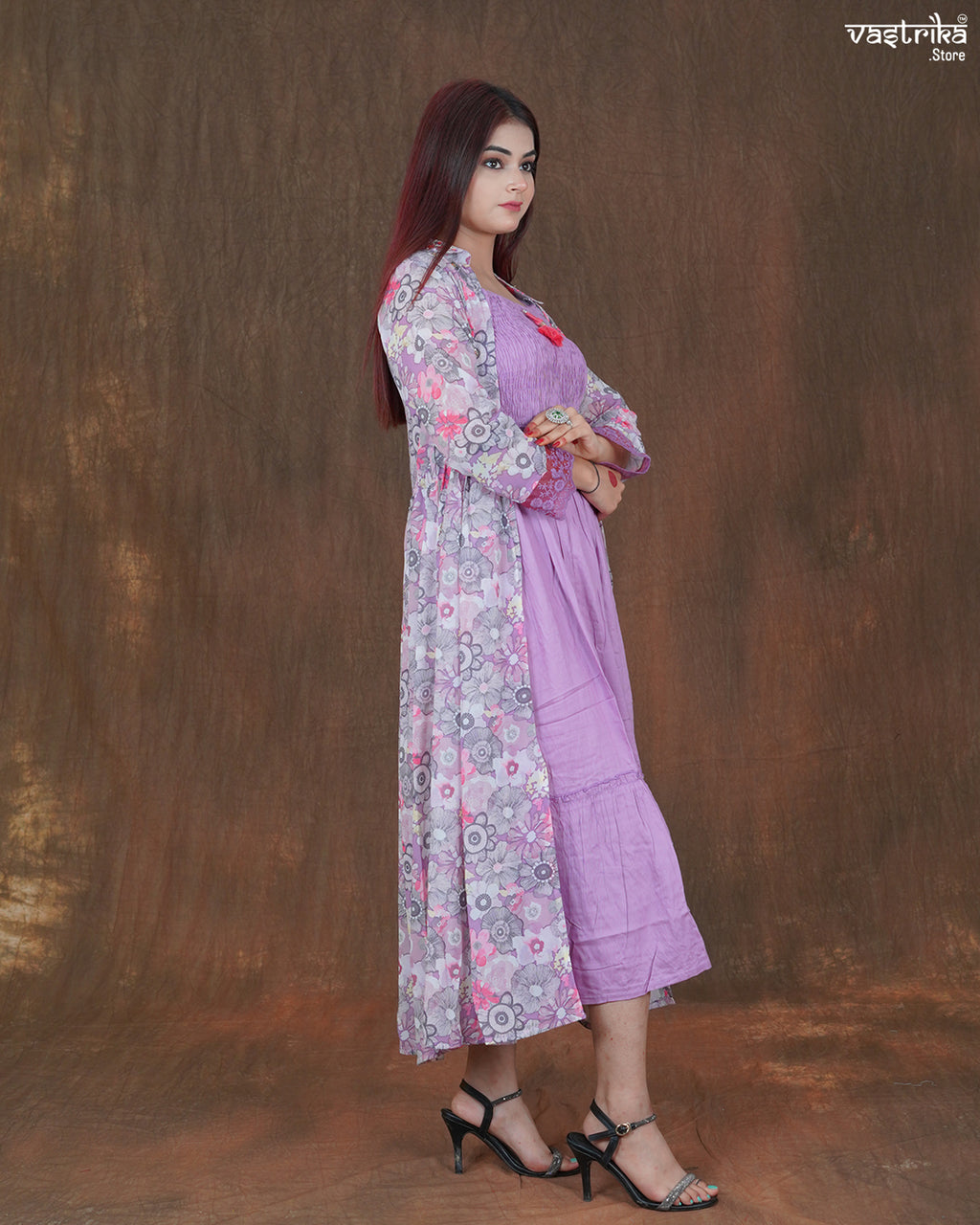 Amara Printed Frock Set