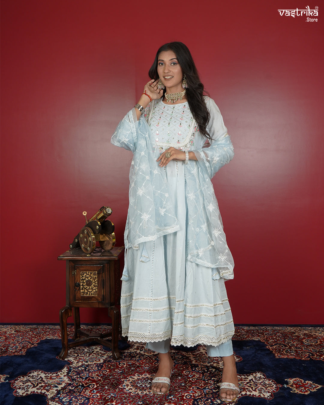Handcrafted Cotton Frock Set
