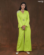 Crape Blazer-Style Cord Set
