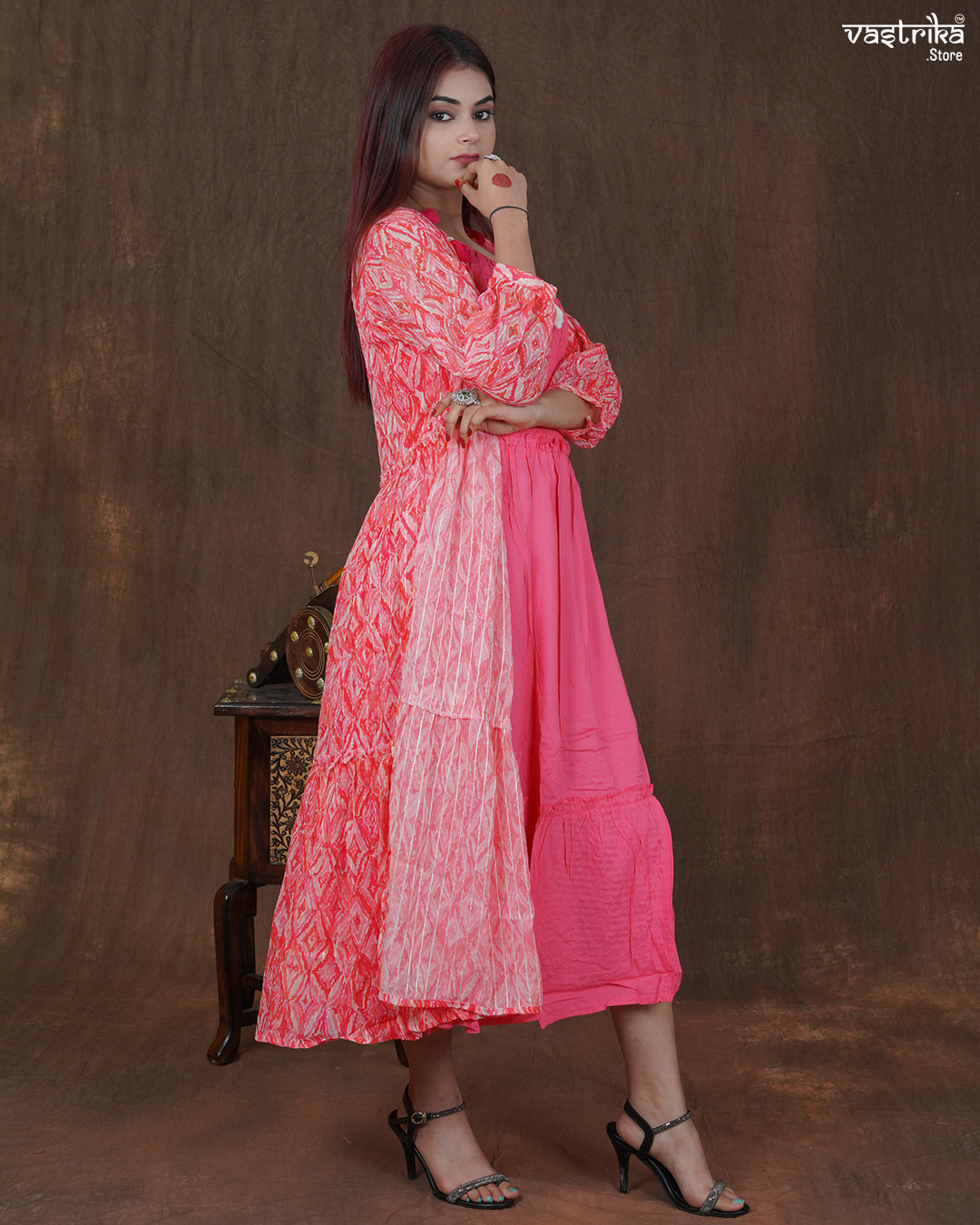 Elara Printed Frock Set