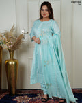 Cotton Kurti Set with Chanderi Dupatta