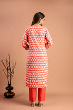 Printed Kurti Set with Resham & Sequins