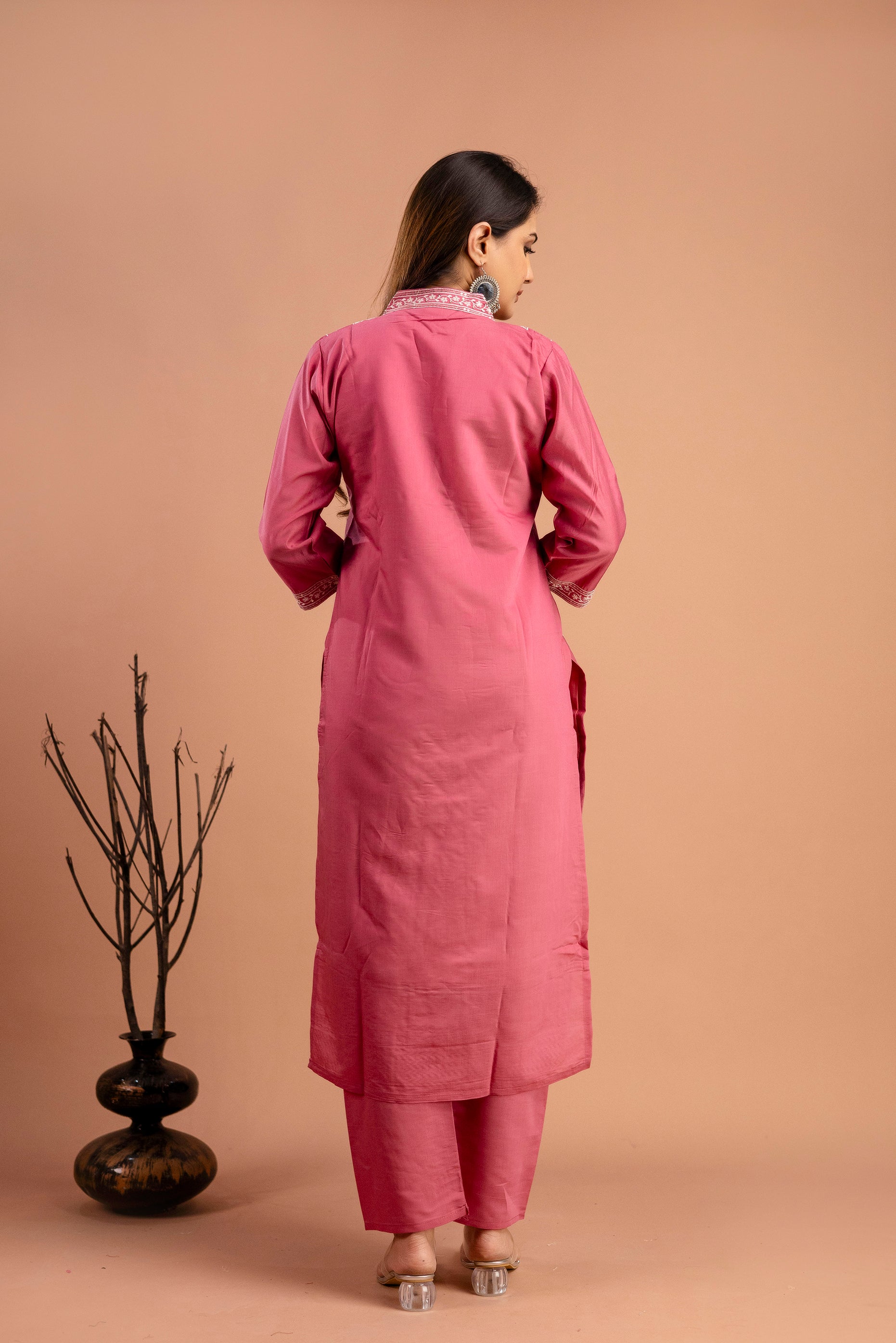 Full Embroidered Lucknavi Kurti