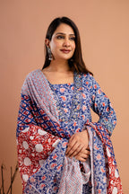 Resham Sequin V-Neck Kurti Set