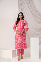 Printed Kurti with Stylish Dupatta