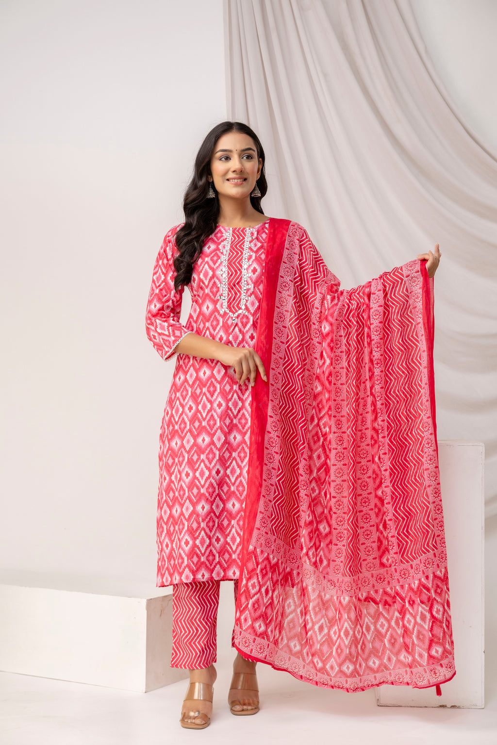 Printed Kurti with Stylish Dupatta
