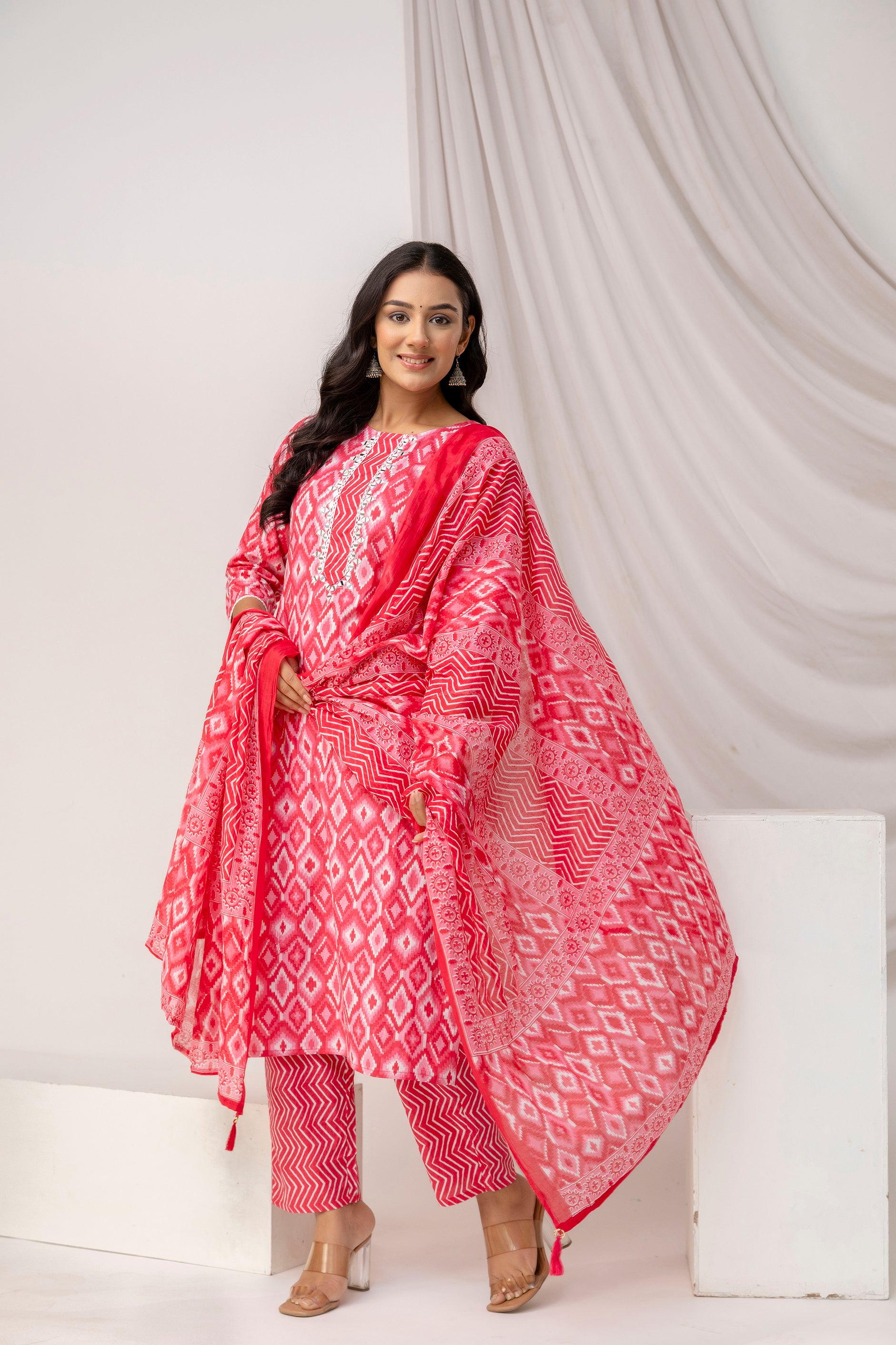 Printed Kurti with Stylish Dupatta