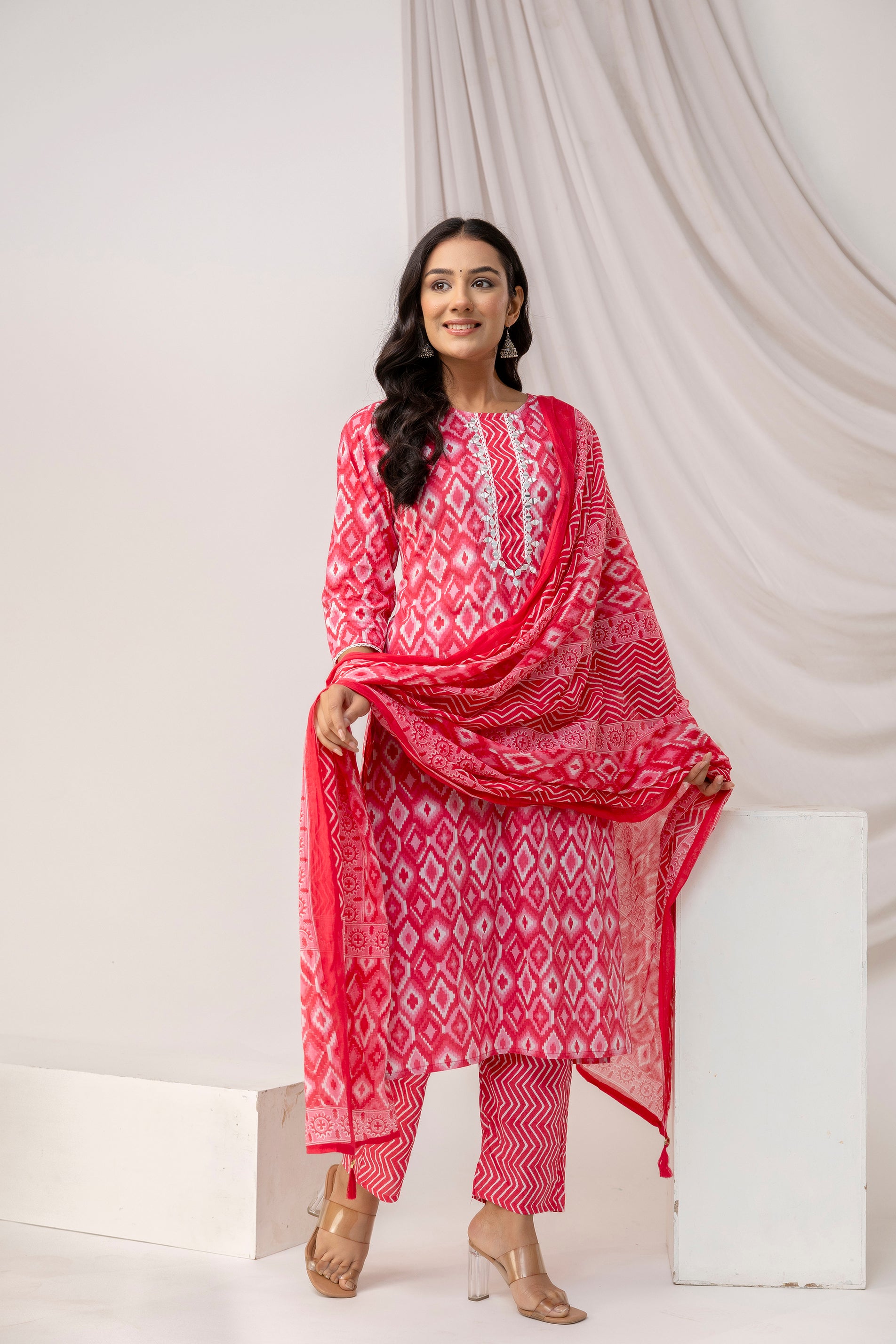 Printed Kurti with Stylish Dupatta