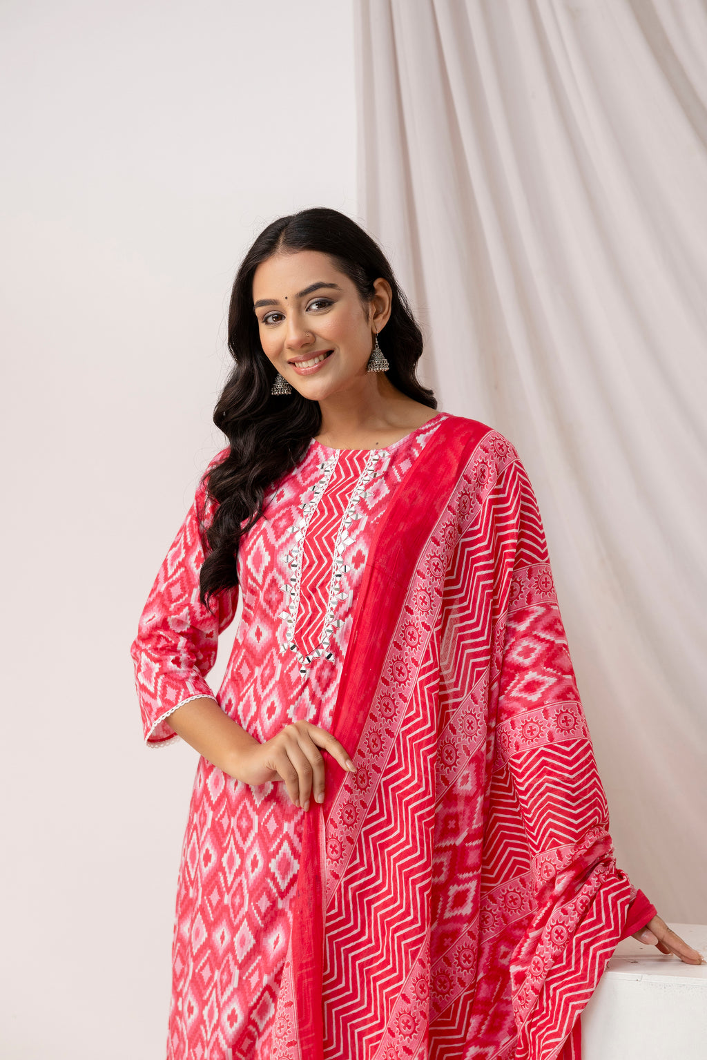 Printed Kurti with Stylish Dupatta