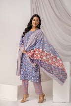 Printed Kurti with Sequence Work