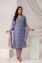 Printed Kurti with Sequence Work
