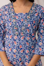 Printed Kurti with Sequence Work