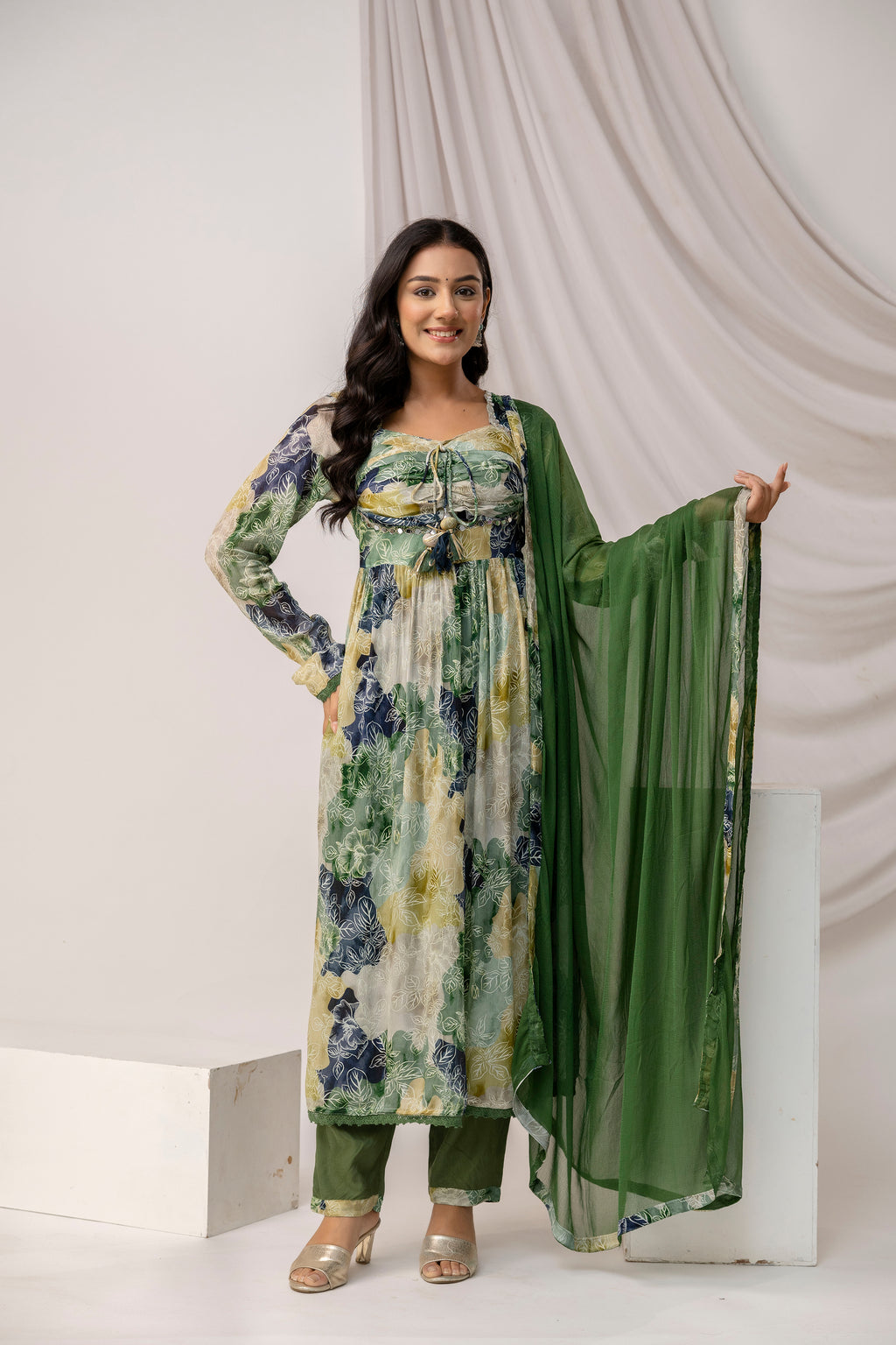 Jaipuri Printed Kurti Set