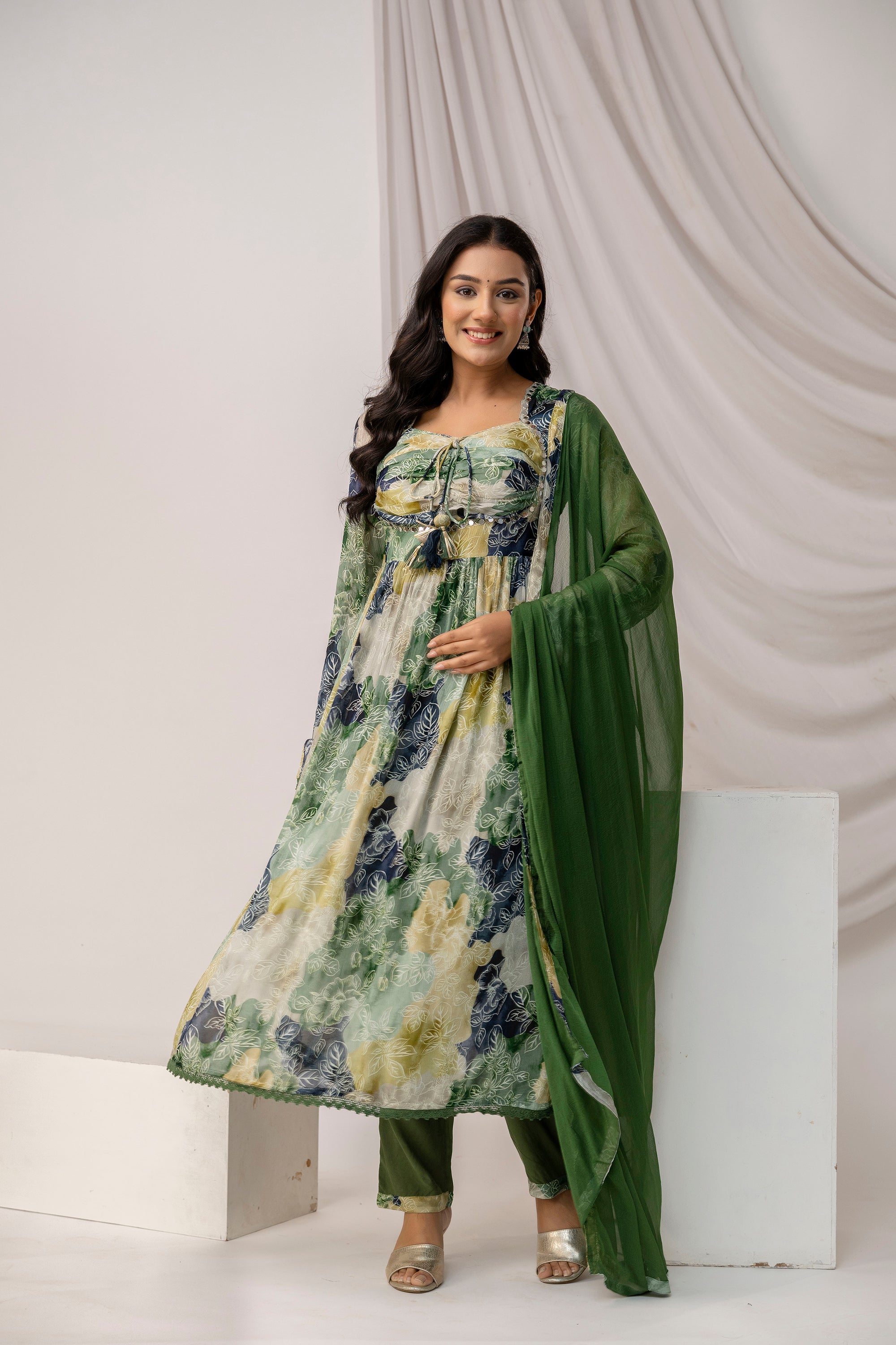 Jaipuri Printed Kurti Set