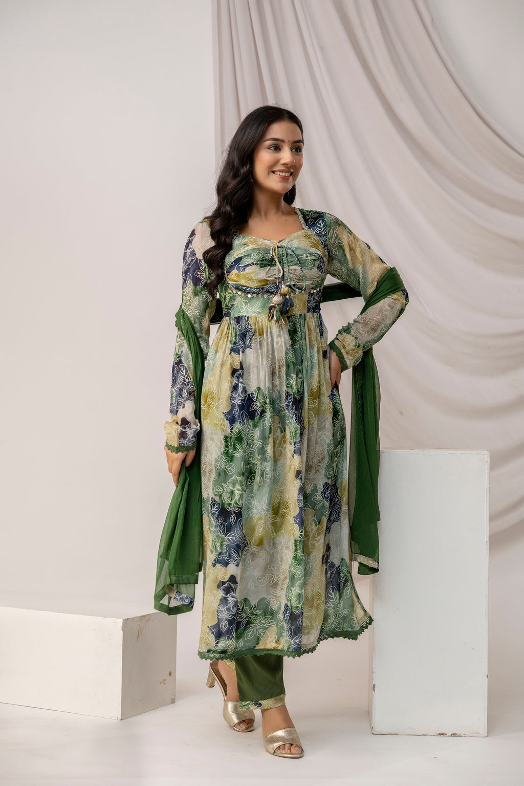 Jaipuri Printed Kurti Set