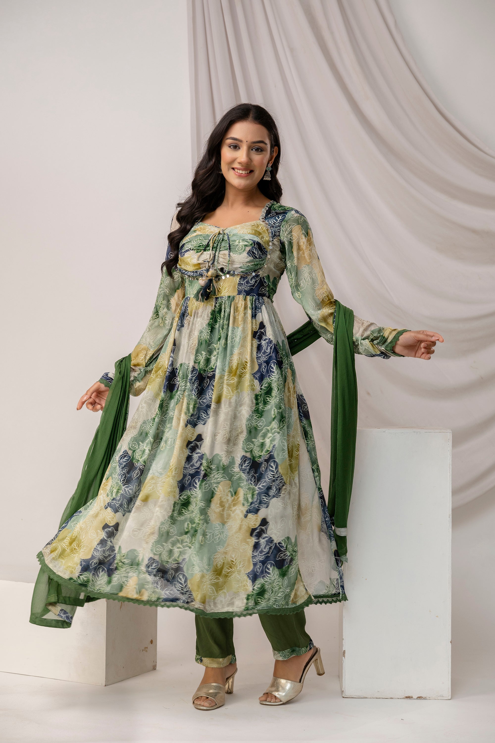 Jaipuri Printed Kurti Set