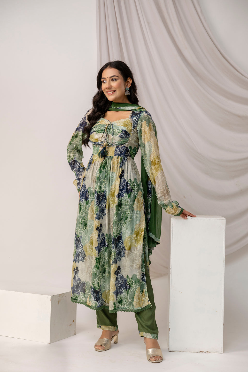 Jaipuri Printed Kurti Set