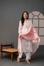 Printed Kurti with Sequence Set