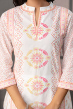 Printed Kurti with Sequence Set