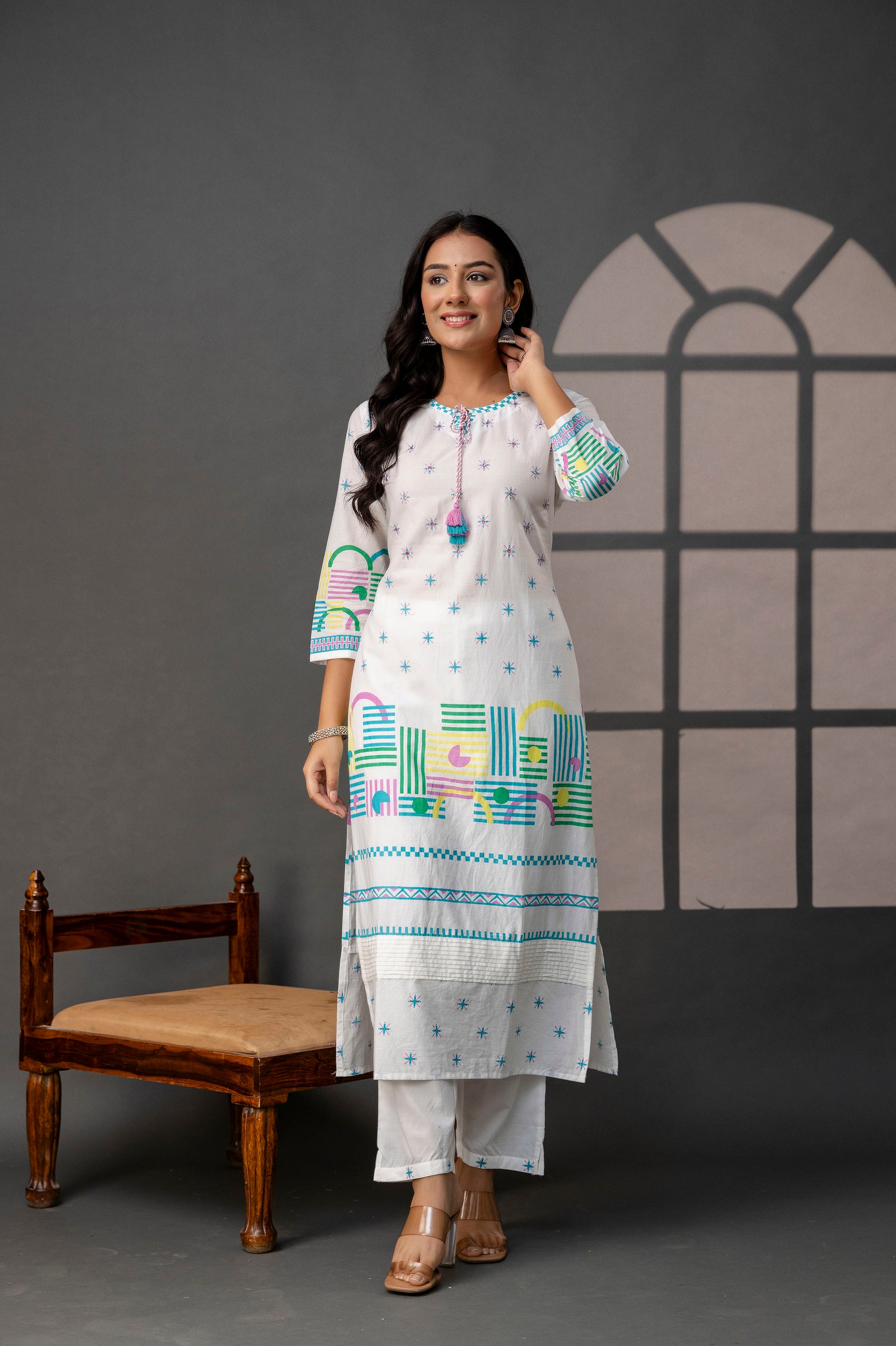Artisanal Dori Kurti Set