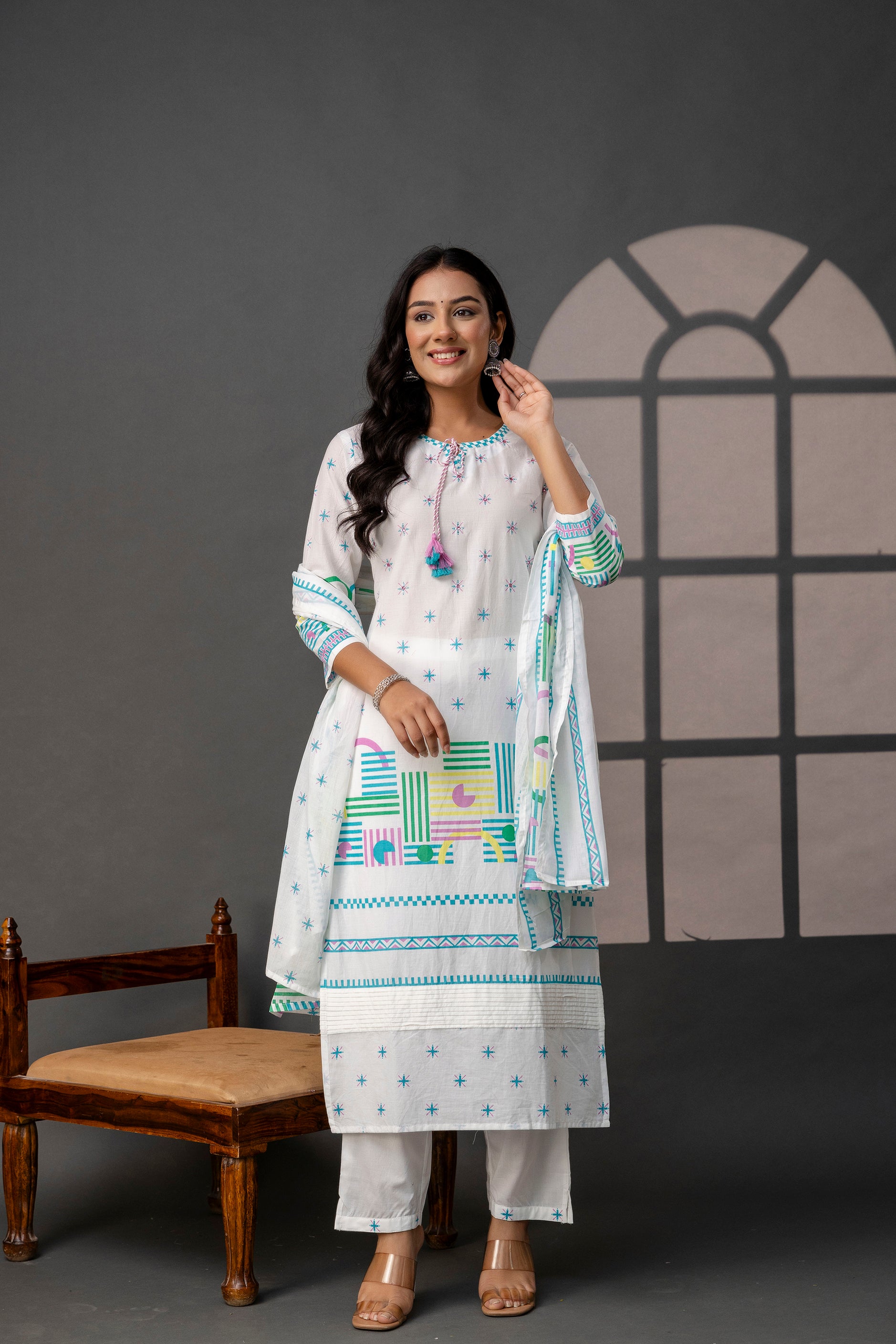 Artisanal Dori Kurti Set