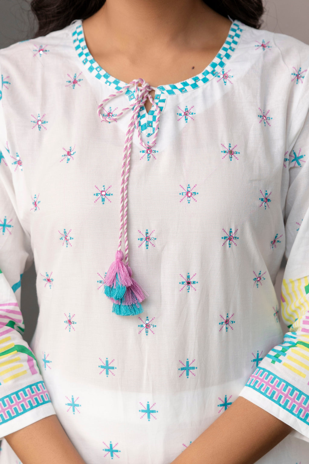 Artisanal Dori Kurti Set