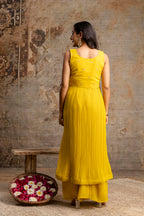 Front-Cut Long Top with Palazzos
