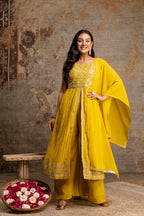 Front-Cut Long Top with Palazzos