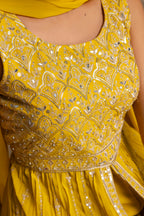 Front-Cut Long Top with Palazzos