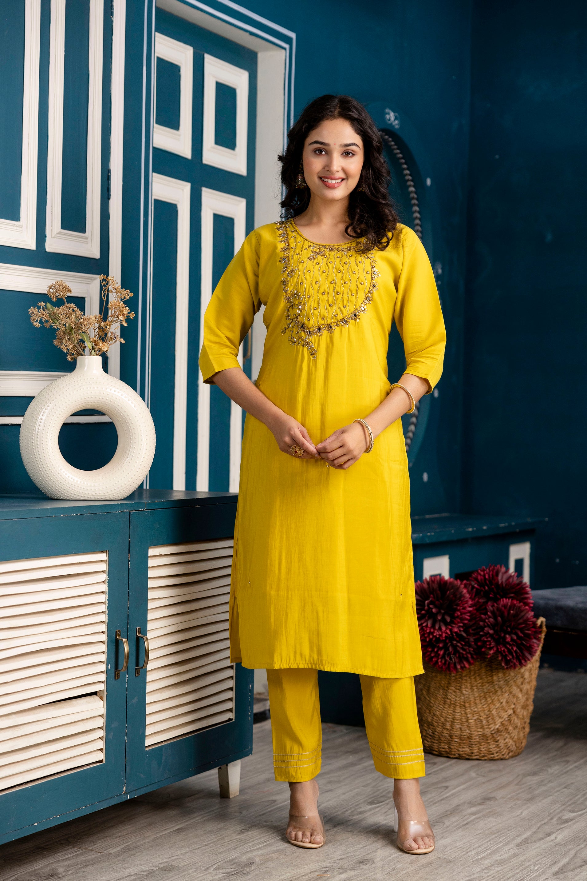 Handworked Kurti Set