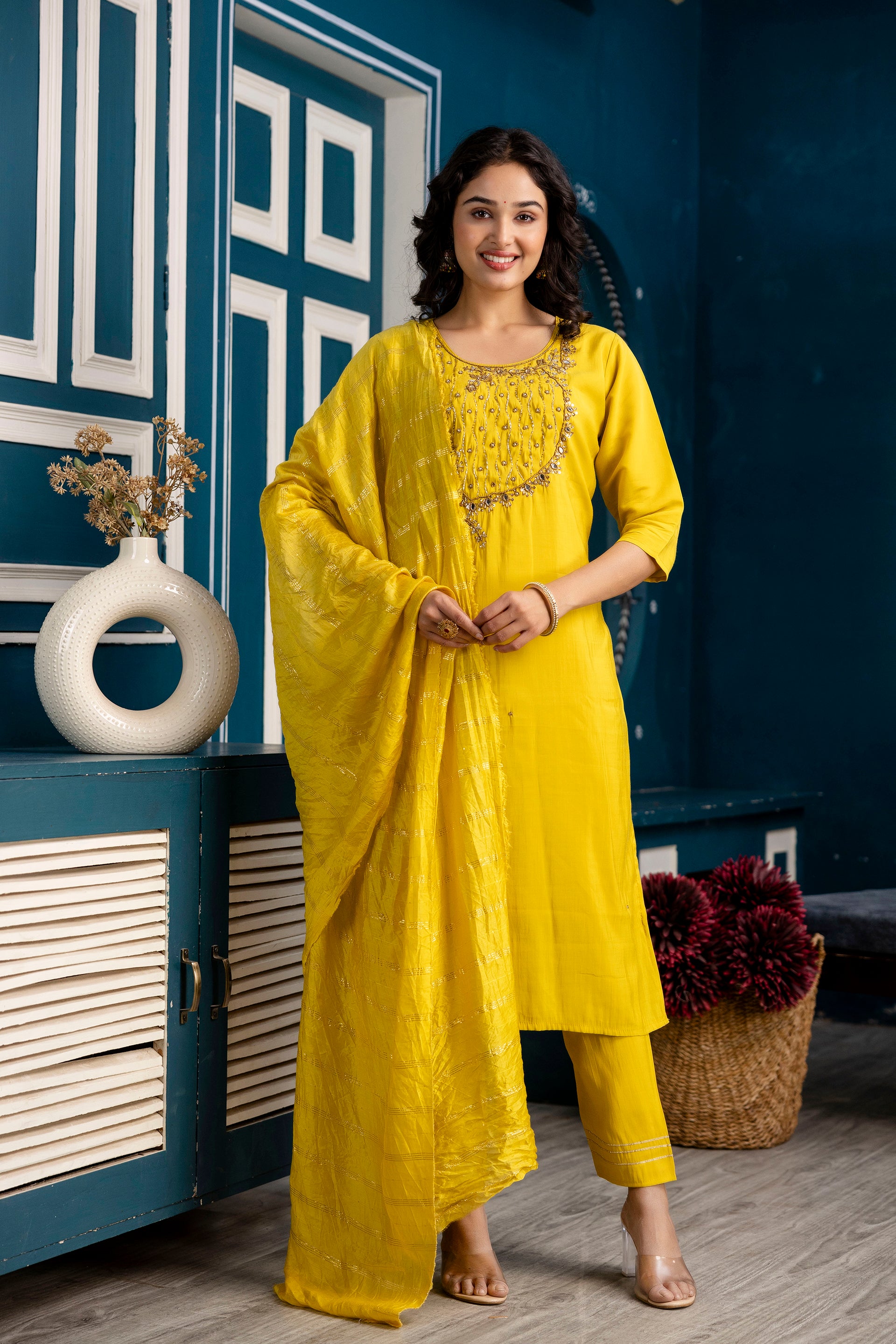 Handworked Kurti Set