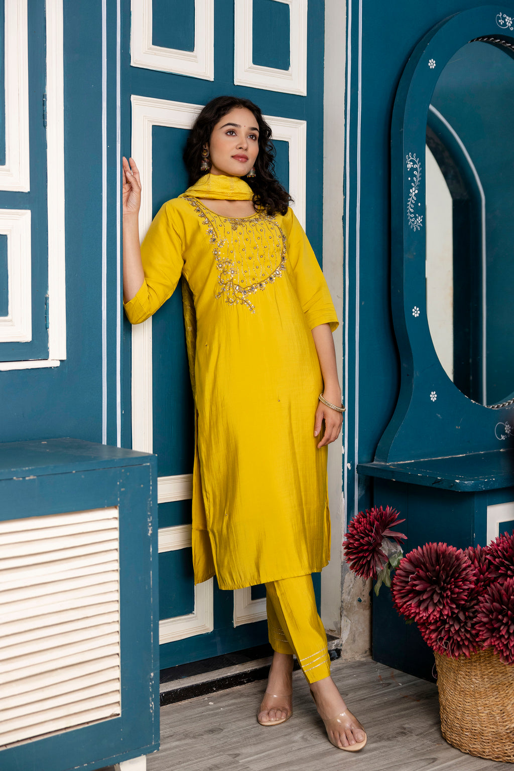 Handworked Kurti Set