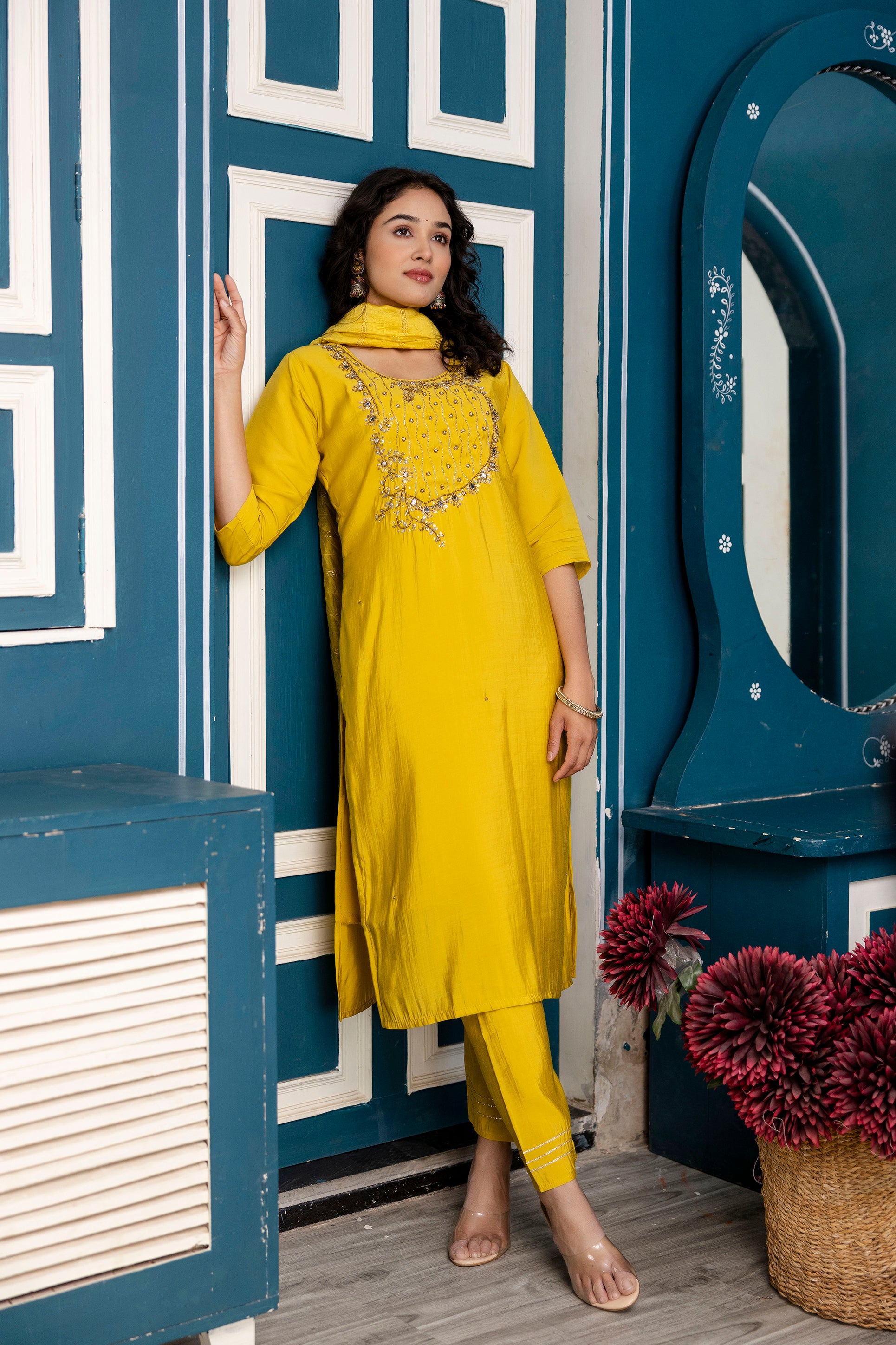 Handworked Kurti Set