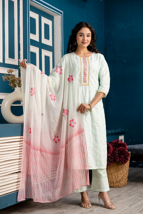 Chinnon Gotta Patti Kurti Set