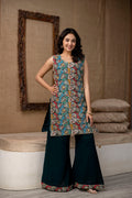 Thread Work Kurti Set with Palazzo