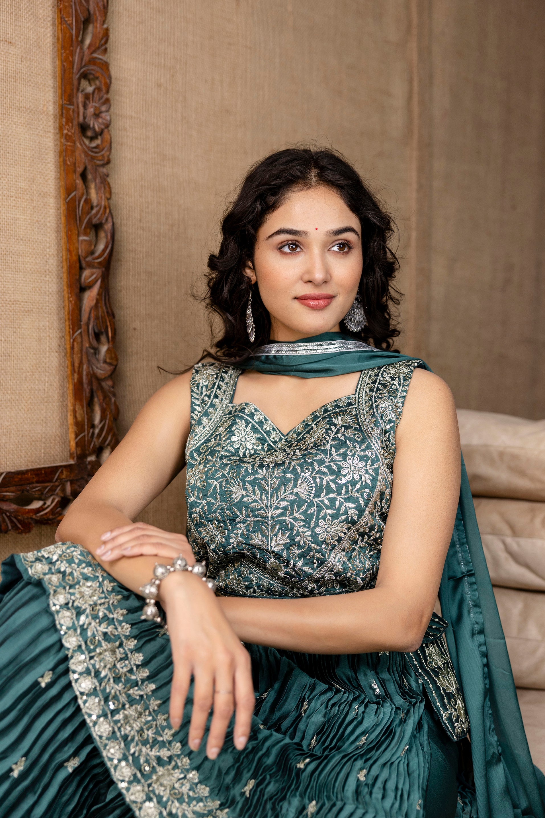 Embellished Kurti Sharara Set