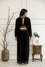 Festive Sequin Palazzo Set