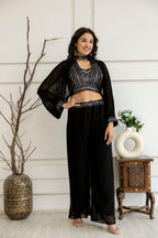 Festive Sequin Palazzo Set