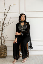 Festive Sequin Palazzo Set