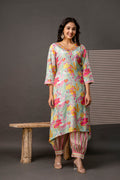 Festive Gotta Patti Mirror Kurti Set