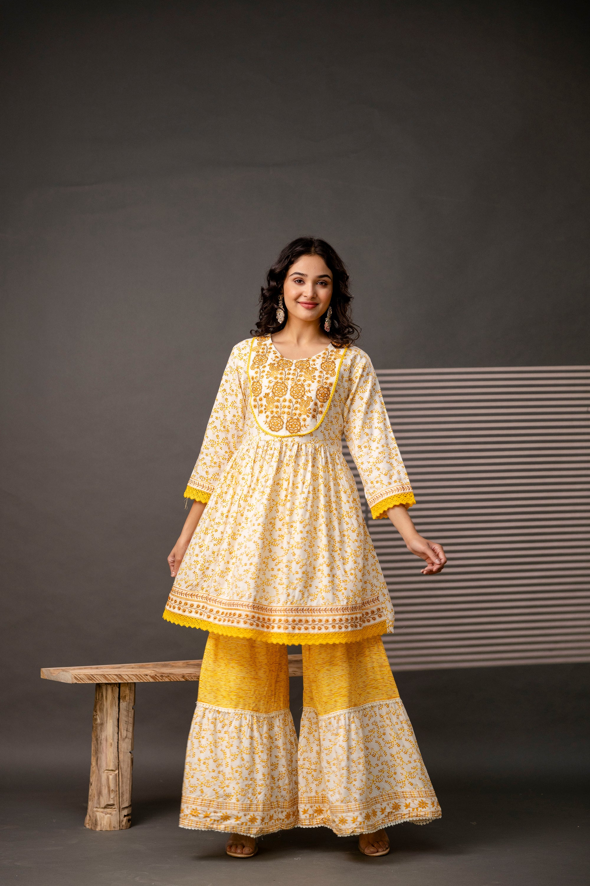 Cotton Festive Sharara Set