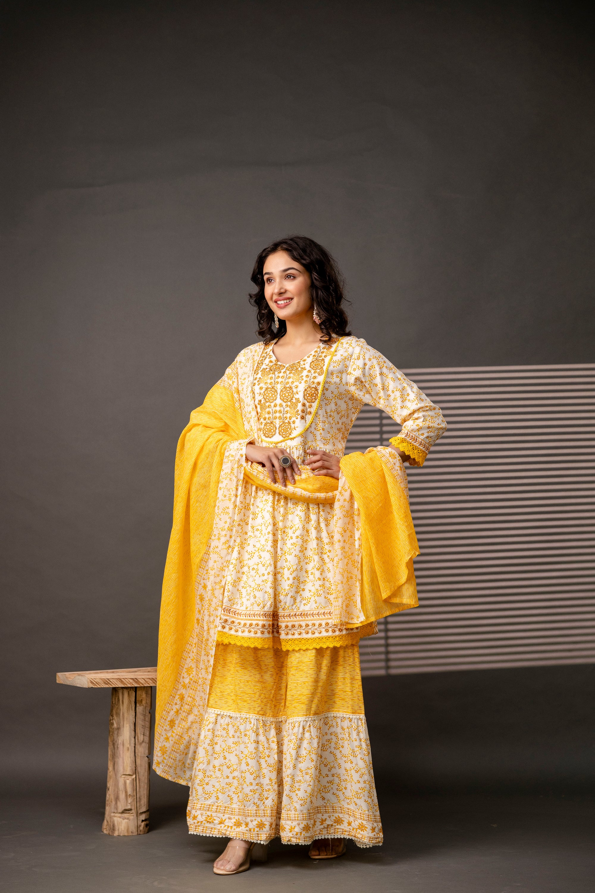 Cotton Festive Sharara Set