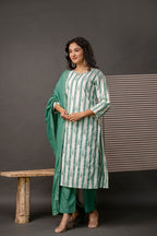 Printed Kurti Set with Gotta Patti Work