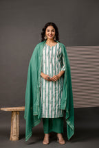 Printed Kurti Set with Gotta Patti Work