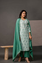 Printed Kurti Set with Gotta Patti Work