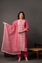 Resham & Sequin Embellished Kurti Set