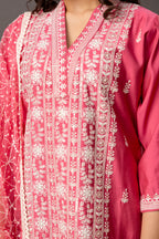 Resham & Sequin Embellished Kurti Set