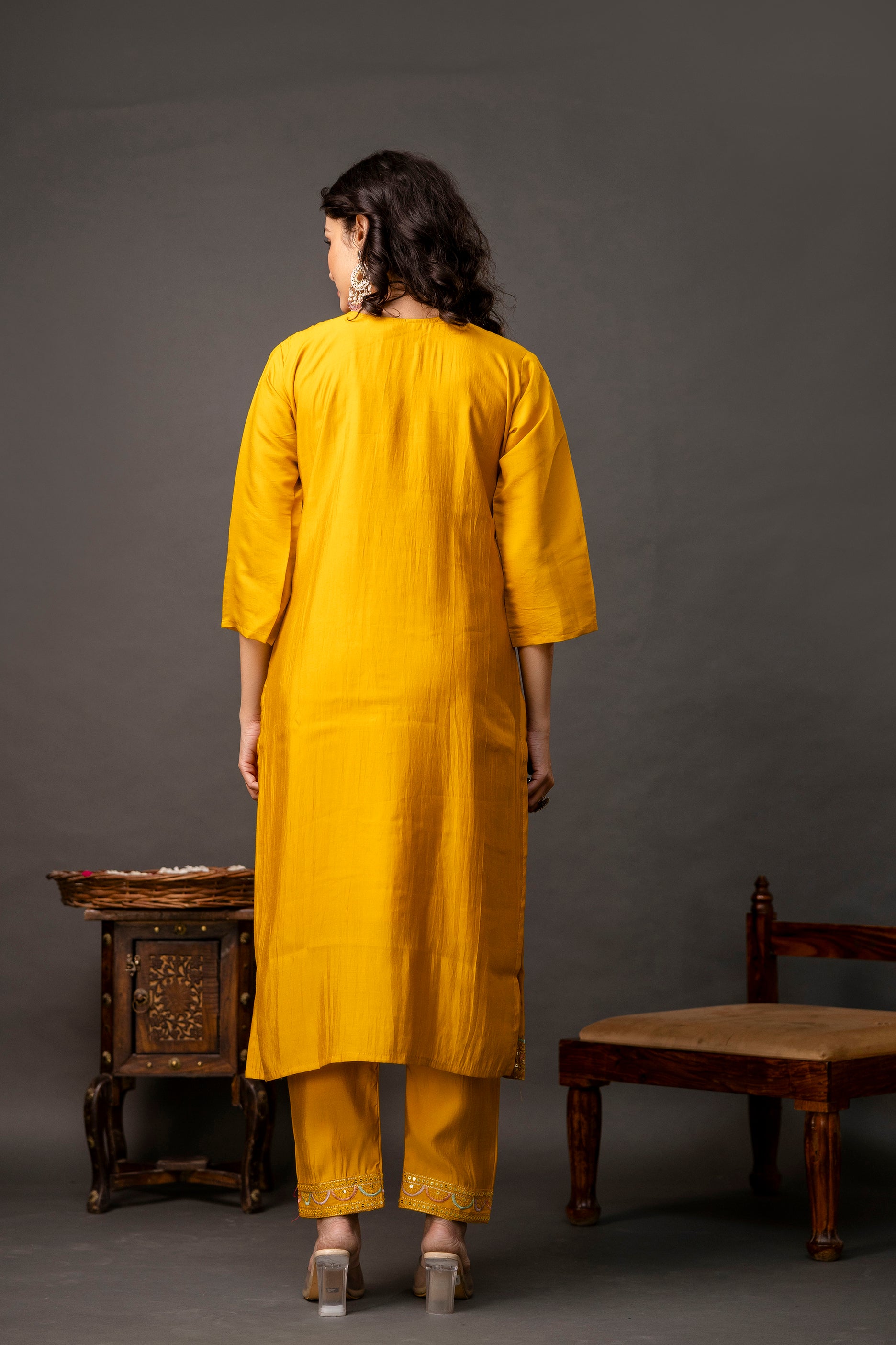 Resham Sequin Kurti Set