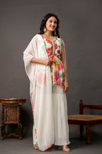 Printed Peplum Festive Sharara Set